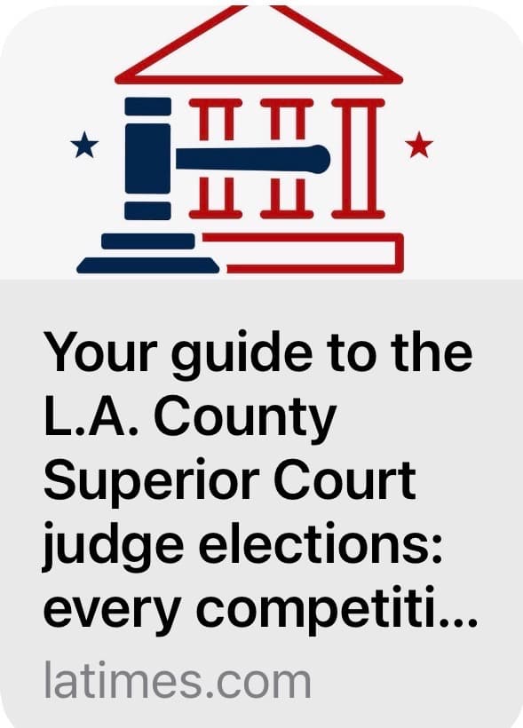 LA Times Guide to the LA County Superior Court Judge Elections